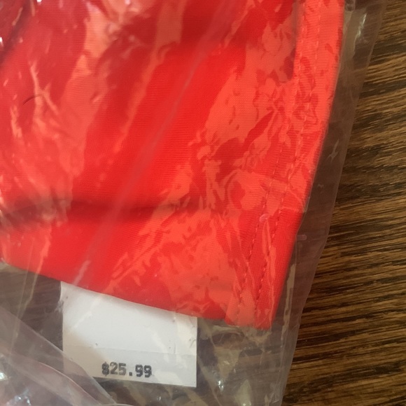 Womens Red Tie Back Tank Bikini Top (Pacsun) - Picture 3 of 3